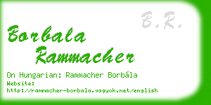 borbala rammacher business card